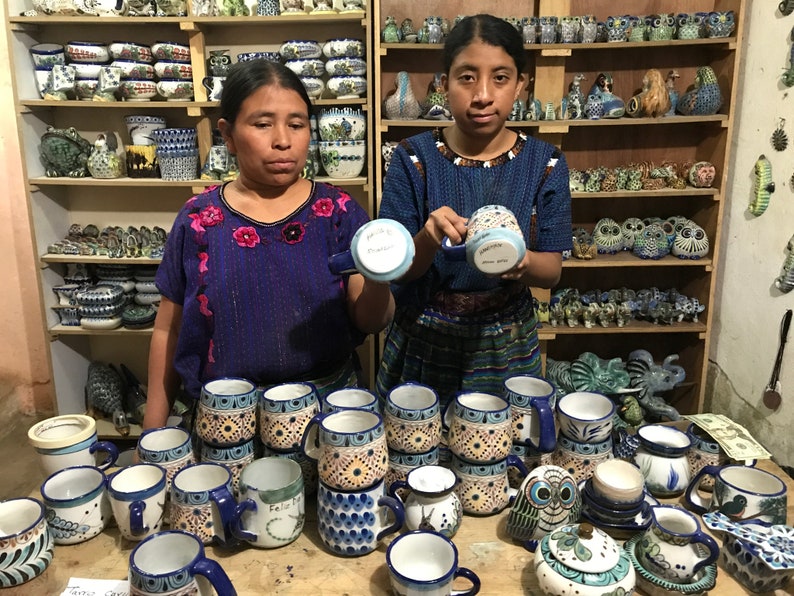 Labor Dayguatemala Handmade Coffee MUG Mug, Hand Painted Hummingbird Coffee Mug, Perfect Gift