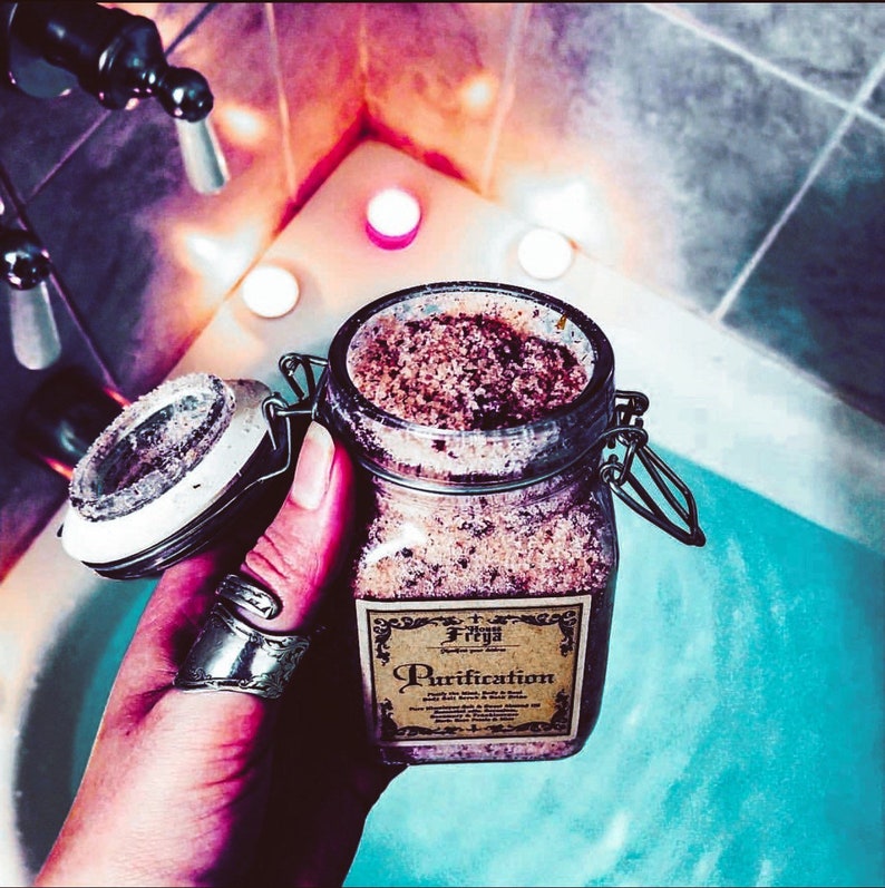 PURIFICATION Aura cleansing Himalayan Body Salt scrub & bath brine image 2