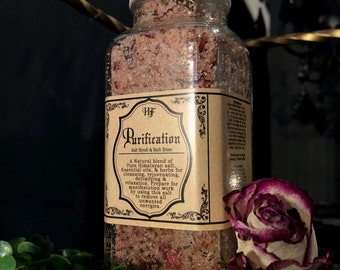 PURIFICATION Aura cleansing Himalayan Body Salt scrub & bath brine