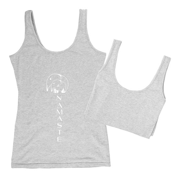 TREELANCE Organic Cotton Yoga Workout Tank Top Moon Phases Shirts Tops Tees  Tank