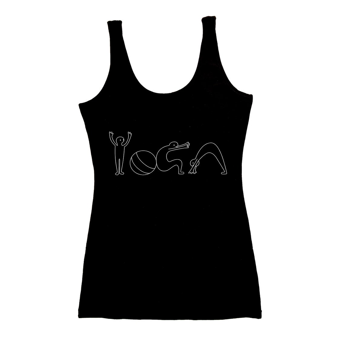 Yoga Tank Top Womens Yoga Tops. Black Eco Friendly Cotton Etsy