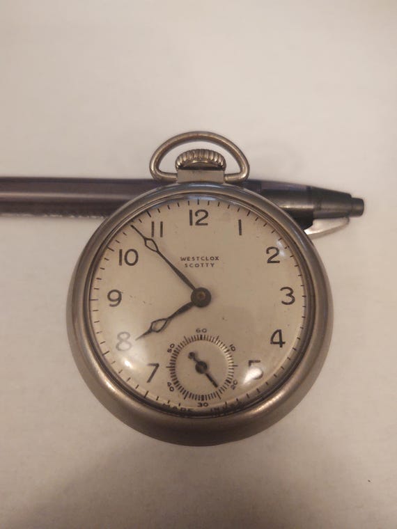 Vintage westclox Scotty pocket watch