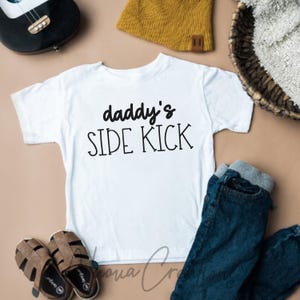 Daddy&#39;s Side Kick SVG: Baby Kid Cut File (Digital Download)