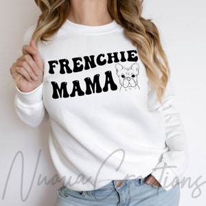 Retro Frenchie Mama SVG: French Bulldog Cut File (Digital Download)