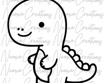 恐竜SVG、恐竜PNG、デジタルダウンロード、デジタルファイル、カットファイル、かわいい恐竜
