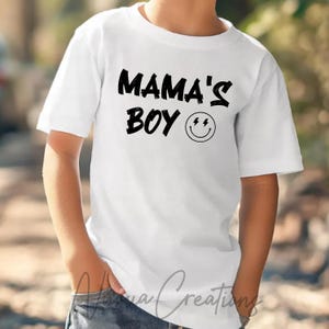 Plik do cięcia Mama&#39;s Boy SVG (pobieranie cyfrowe)