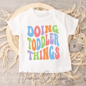 Doing Toddler Things SVG: Retro Kid Design (Digital Download)