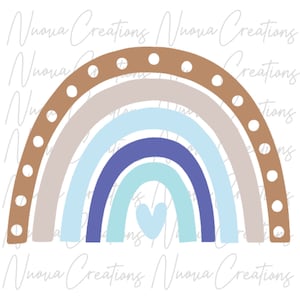 Boho Rainbow SVG | Cut File | Digital Download | Trending