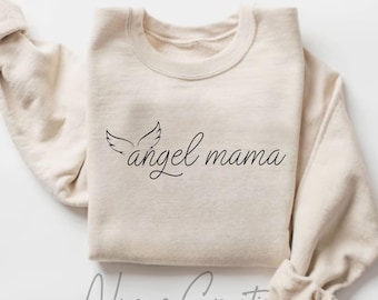 Angel Mama SVG, aborto espontáneo svg, pérdida infantil svg, pérdida del embarazo svg