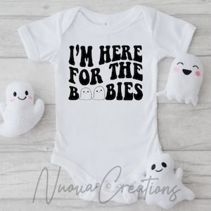 I&#39;m Here for the Boobies SVG | Cut File | Digital Download | Trending | Retro svg | Halloween svg | Baby svg