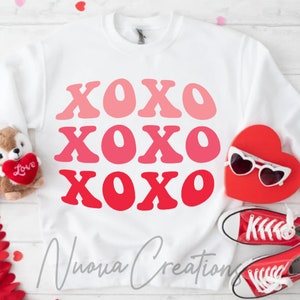 XOXO SVG / File di taglio / Download digitale / Di tendenza / San Valentino svg