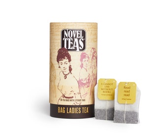 Novel Teas contains 20 teabags individually tagged with literary quotes, Book Lover Gift, Literary Tea, Book Lover , Tea Lover Gift