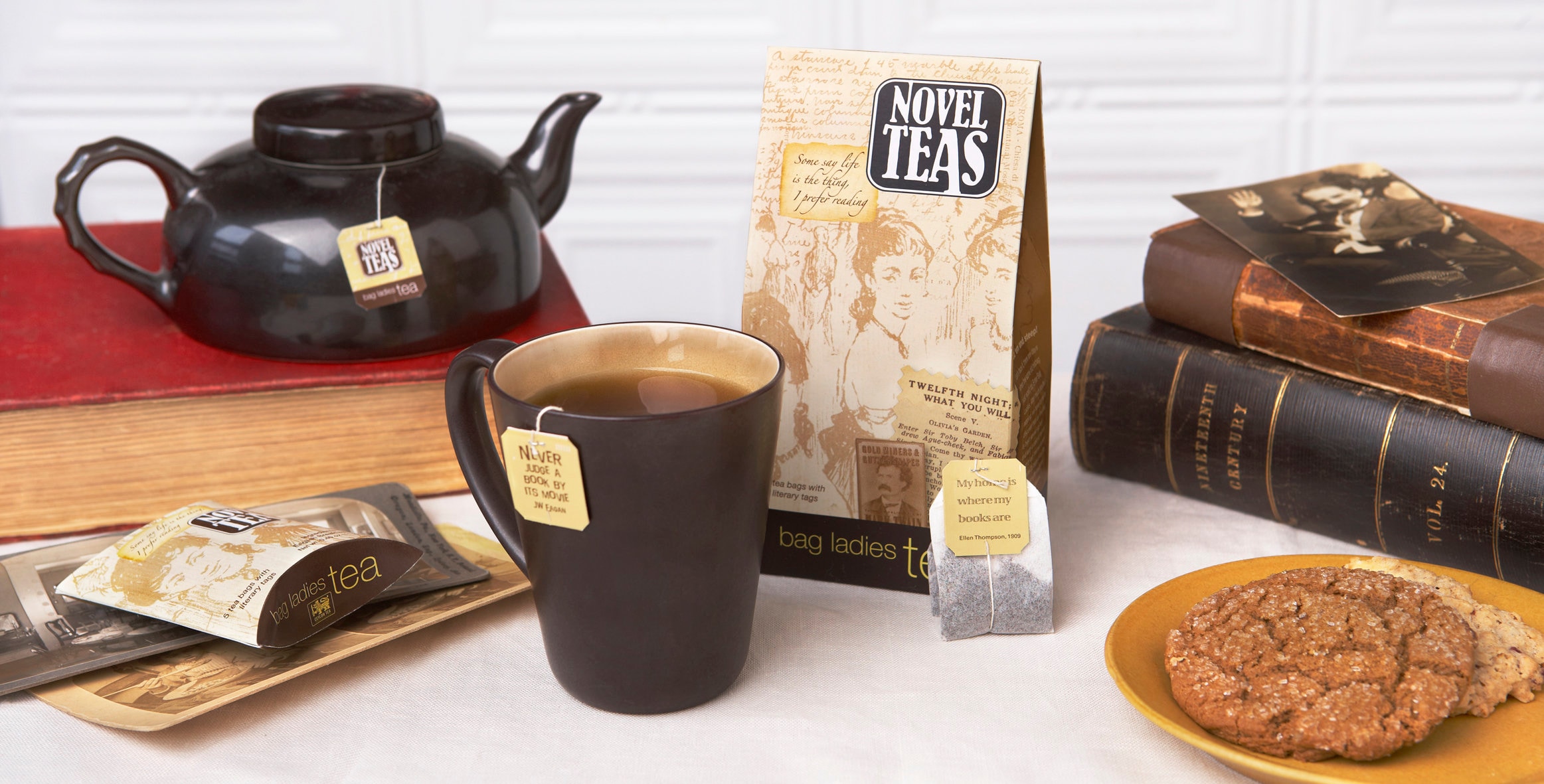 Novel Teas Contains 25 Teabags Individually Tagged With Etsy
