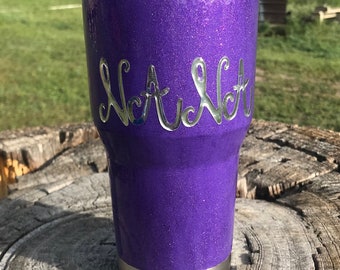 Purple glitter “NANA” Ozark tumbler