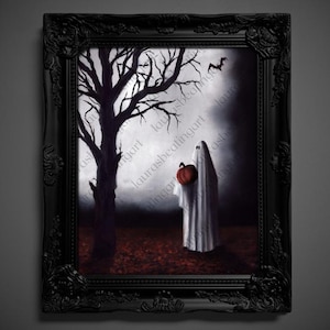 Human-Made Art (not AI) PRINT - "Spooky Season" (1347)