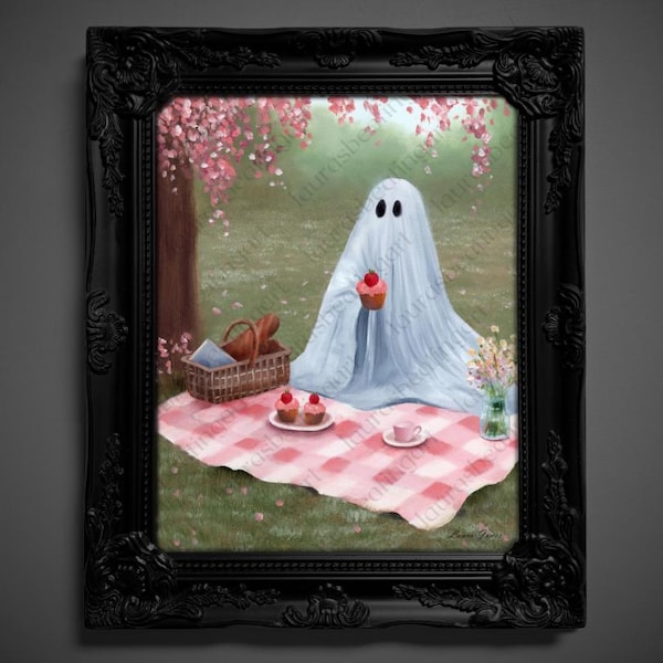 Human-Made Art (not AI) PRINT - "Gary's Picnic"  (1821)