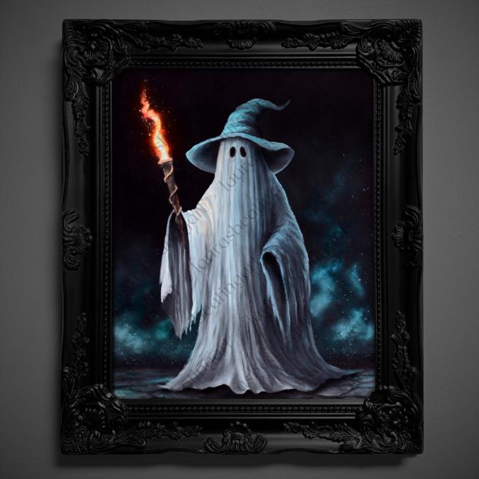 Not AI, Real Art PRINT - "Spellcaster" (1443) - 8x10 inches