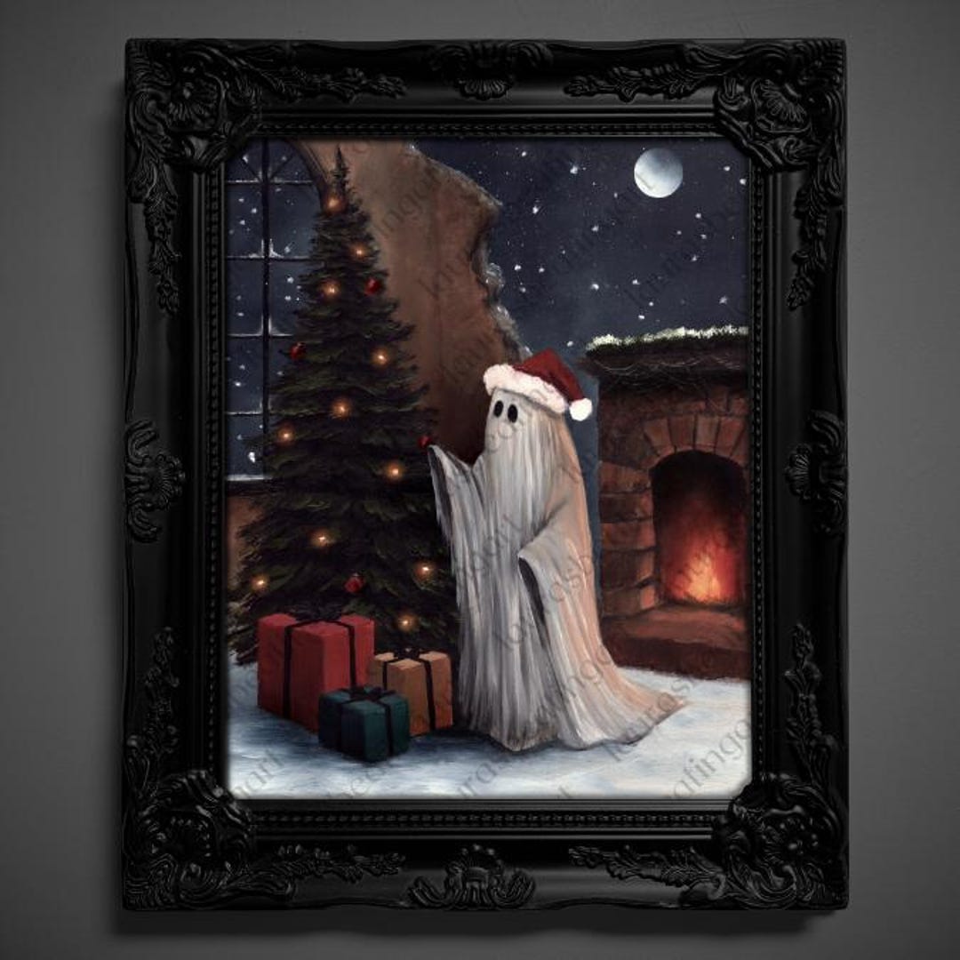 Human-made Art (not AI) PRINT - "ghostly Cheer" (1771) - Etsy