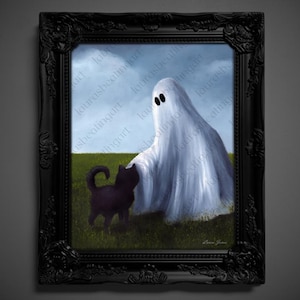 No es IA, Gary el Fantasma, Decoración de Pared Caprichosa, Lámina Artística - "Para Kelli" (1452)
