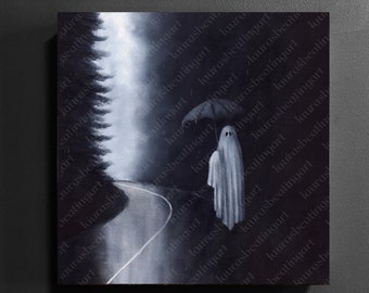 Opere d'arte originali, Rainy Road, 10x10"