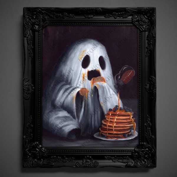 Von Menschen gemachte Kunst (nicht AI) PRINT - ""OMG Pancakes"" (1447)