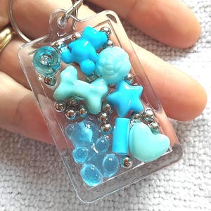 Blue Tactile Fidget Keyring, Sensory Toy, Stim Toy