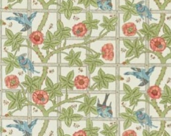 William Morris Trellis Dollhouse Wallpaper, Various Scales (Digital Download)