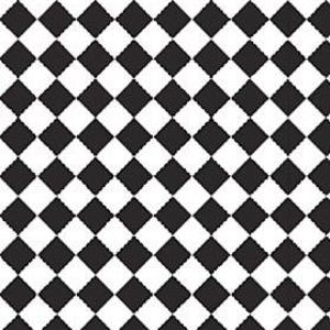 6th, 12th, 24th, 48th and 96th scale Instant Download Brick and White Checkerboard Style wallpaper on A4 sheets other scales on request