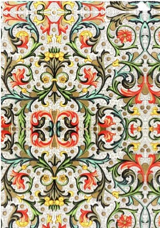 12th, 24th and 48th Instant Download Tudor Style wallpaper A4 PDF/Jpeg sheets other scales / download formats on request