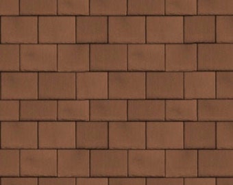 An Instant Download Brown Slate Roof Tiles wallpaper A4 PDF sheet 12th 24th and 48th Scale with fully adjustable jpeg, free postage
