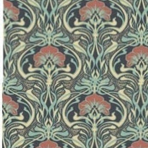 Art Neuveaux Wallpaper A4 PDF-Blatt Voll einstellbar Jpeg Sofortiger Download, portofrei