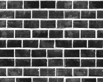 Instant Download Black & White Brickwork wallpaper A4 PDF sheet 12th scale adjustable Jpeg for all other scales