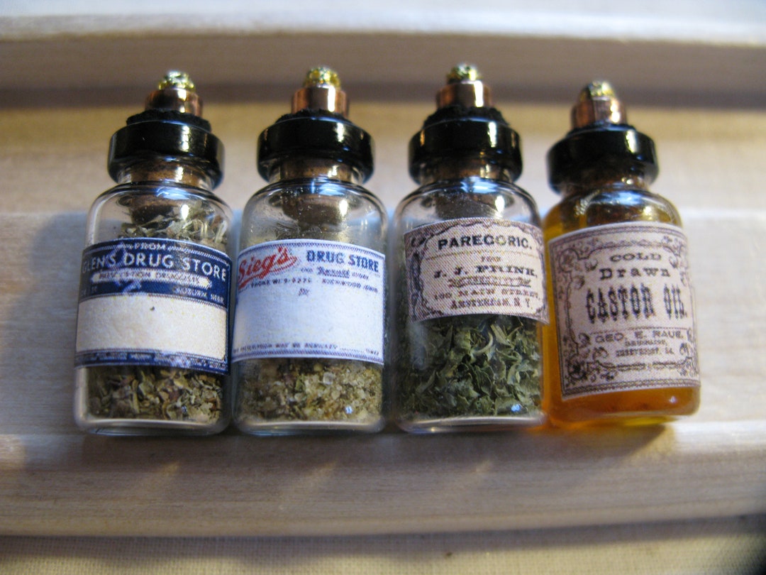 Handmade Jars Potions Jars Pill Jars Drug Store Chemist Etsy