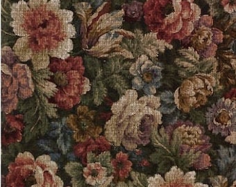 Victorian Floral Dollhouse Wallpaper Fabric (Digital Download)