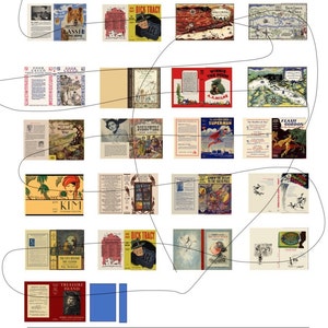 Copertine di libri classici per bambini: stampe in miniatura per la casa delle bambole (download digitale)