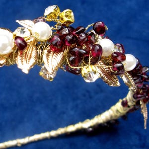 Classic Princess Crown, Tiara, Loaded with Amethyst Crystals, Protective stone of peace, finished with gold Wire, Fully Hand Sculpted Crown