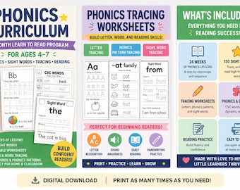 Phonics Curriculum im Alter von 4-7 Jahren