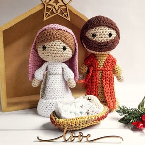 Holy Family Nativity amigurumi pattern