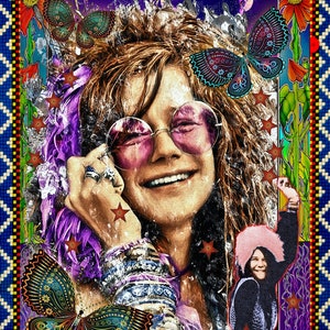 Janis Joplin Mellow Yellow Wrapping Paper