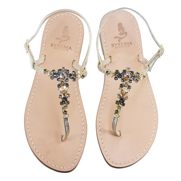 Black Leather Sandals Flat Women – Etsy