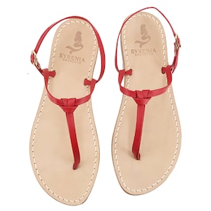 Red Capri Sandals - Custom Sandals Capri - Handmade and customized Capri sandals with high quality certified materials.