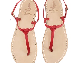 Red Capri Sandals - Custom Sandals Capri - Handmade and customized Capri sandals with high quality certified materials.