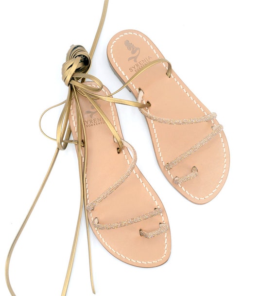 Bronze sandals flat outlet