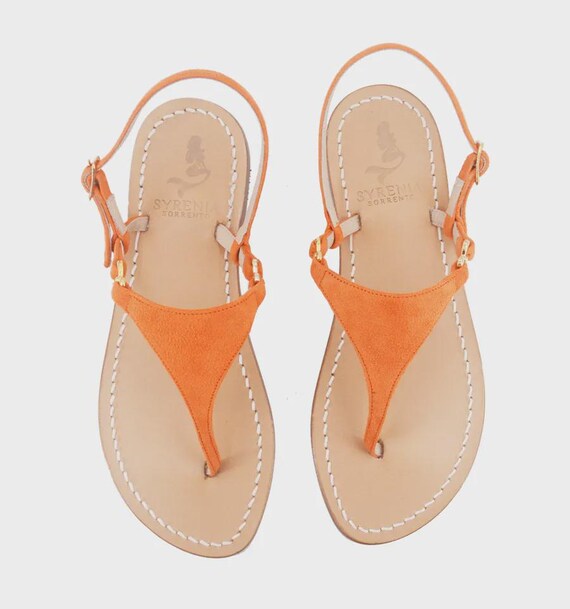 Sorrento-styled Sandals Lemon Sandals Sorrento Style Handmade Custom Yellow Crystal  main image 4