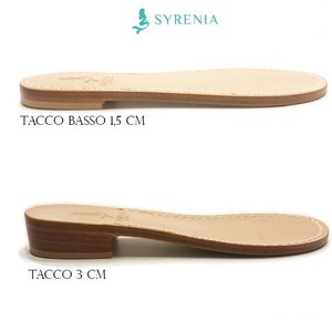 Syrenia Women's Flat Capri Sandals in nude leather color, Hand-Made in Sorrento, Made to Order image 2