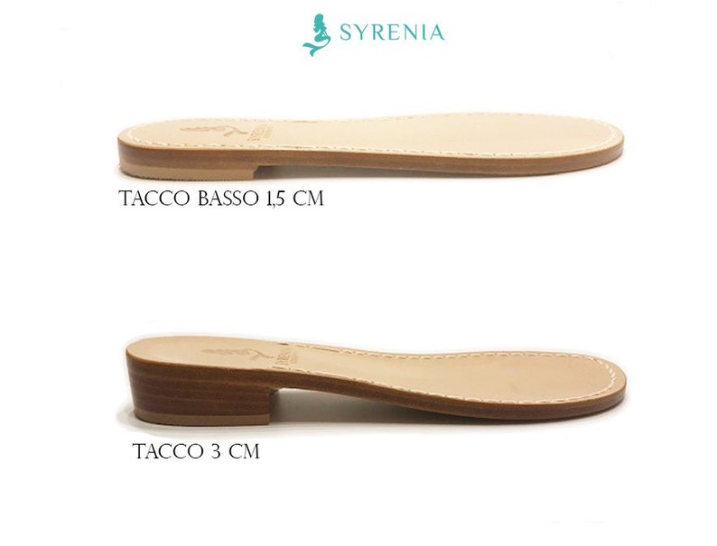 Syrenia Women's Flat Capri Sandals in nude leather color, Hand-Made in Sorrento, Made to Order image 2