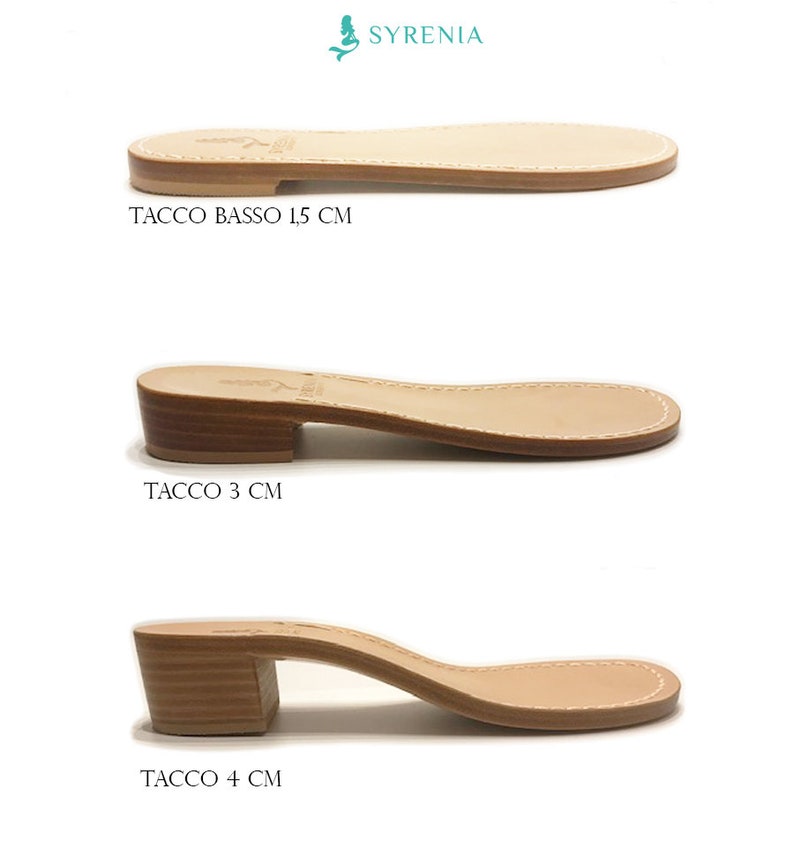 Blu Leather Capri Sandals custom heel flat to 4 cm Italian Sandals infradito caprese in pelle laminata blu, fatto a mano su misura image 3