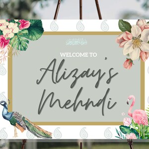 Mehndi Welcome sign | Dholki Welcome Signs, Sangeet Night signs Punjabi Dholki sign, Indian Mehndi Decor signs, Pakistani Dholki Night Signs