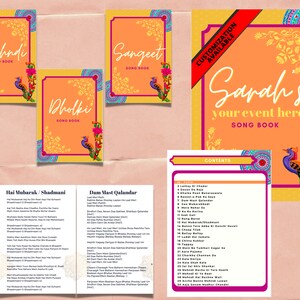 30+ Songs Custom Digital Dholki Song Book, sangeet songs book, Mehndi, dholki, shaadi songs, shaadi, shaadi accessories, Mehndi decor, decor
