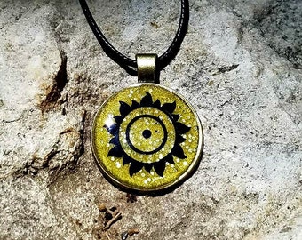 Litha / Summer Solstice / Midsummer Sun Pendant Necklace